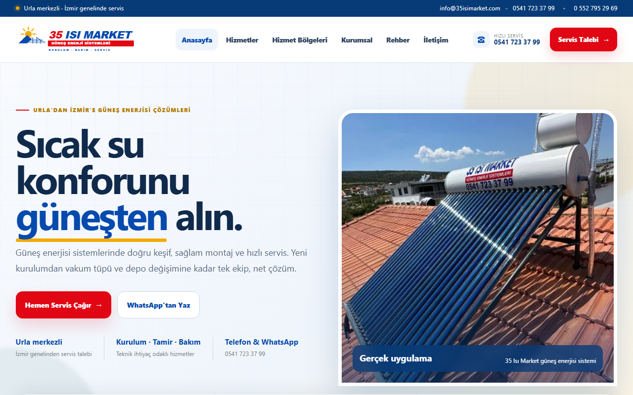 35 Isı Market Canlı Web Sitesi