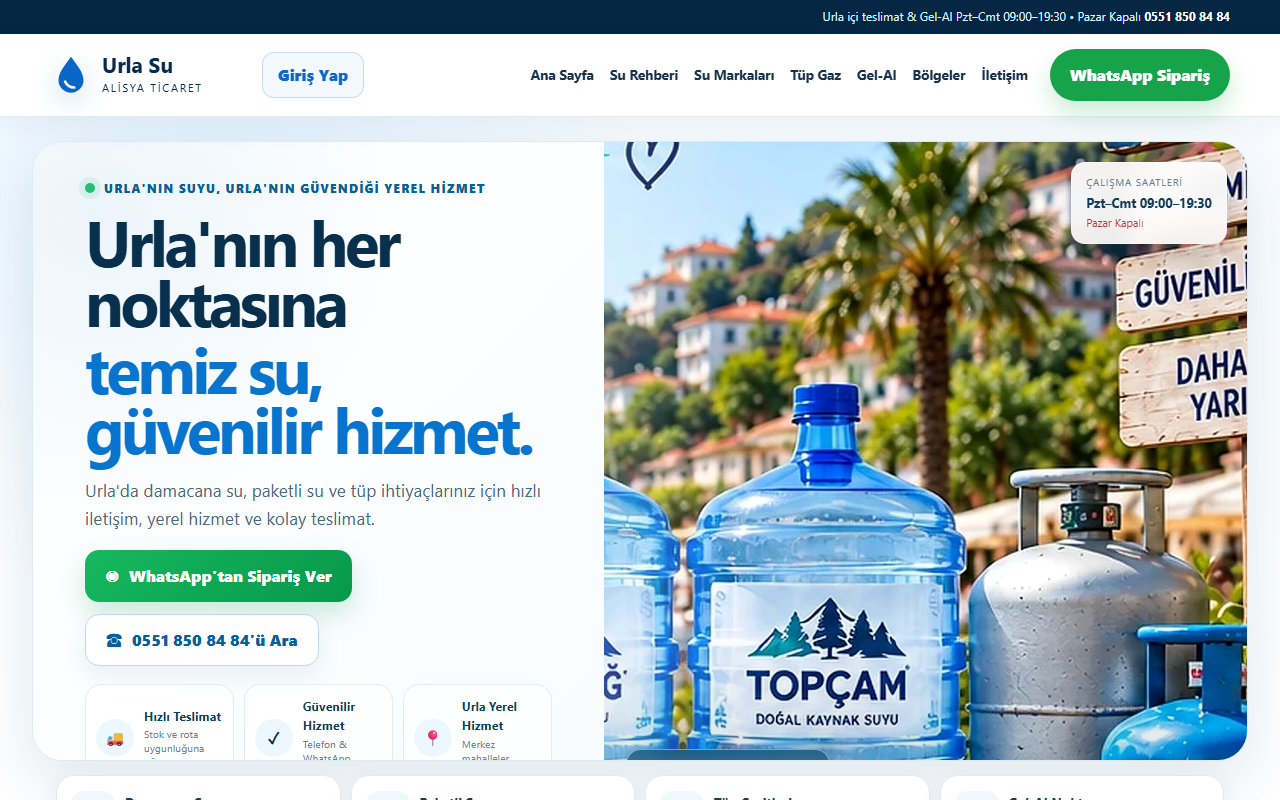 Urla Su Alisya Canlı Web Sitesi